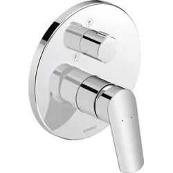 Duravit No.1 Einhebel-Brausemischer Unterputz, 2 Verbraucher, chrom Hochglanz, N14210012010