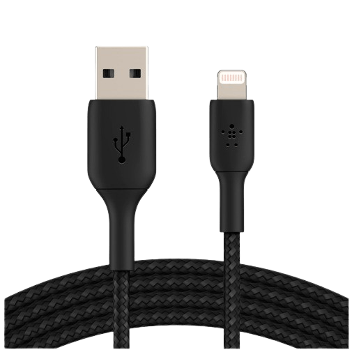Belkin Boost Charge Lightning Geflochtenes Kabel 2 Meter Schwarz