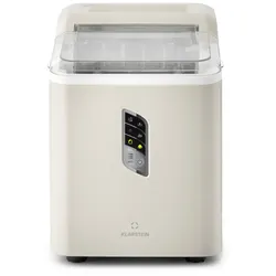 Klarstein Albaron Eiswürfelmaschine Bullet-Eis 12 kg / 24 h 1,5 Ltr. Display Creme
