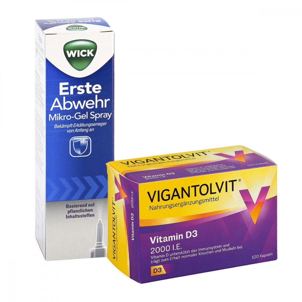 WICK Pharma - Zweigniederlassung der Procter & Gam Wick erste Abwehr +Vigantolvit 120St. 08101075
