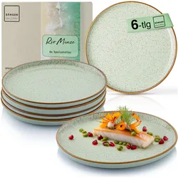 Sänger Geschirr Speiseteller Set Rio Minze, Teller, Grün