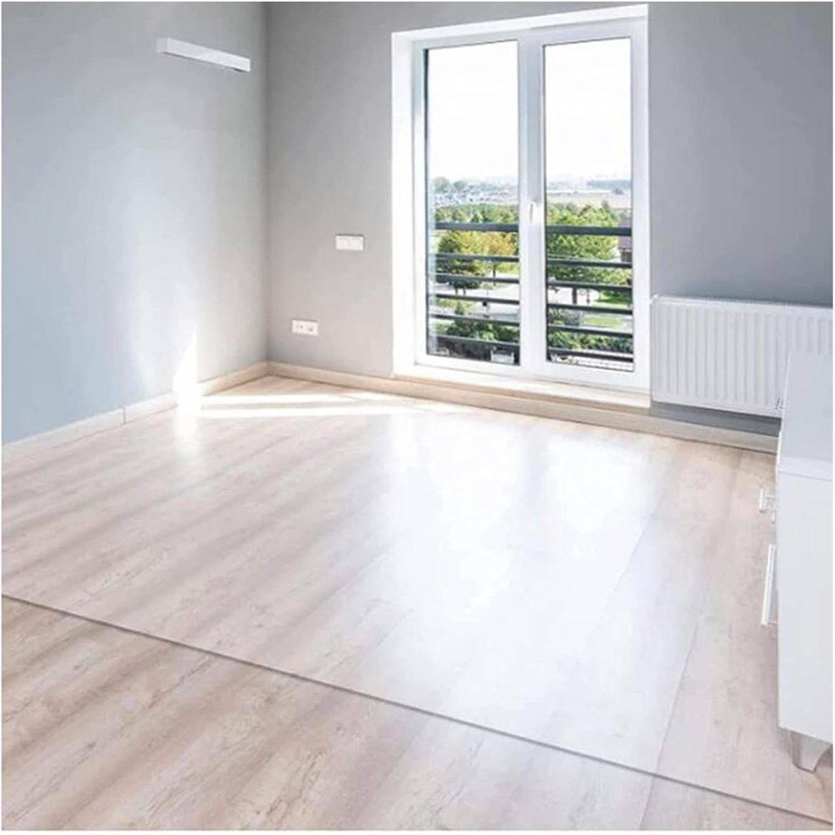 Transparante antislip vinyl vloerkleed beschermer hal loper voor vloerbescherming, Breedte: 60-160 cm