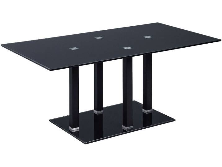 M2 Kollektion Couchtisch Nairobi, Metall Sicherheitsglas Rechteckig 100x45x60cm