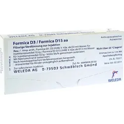 WELEDA FORMICA D 3/Formica D 15 aa Ampullen 8X1 ml Ampullen