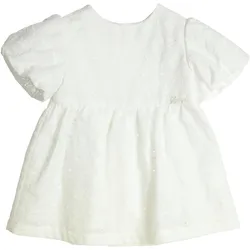 Gymp Kleid kurzarm Apfel Lochstickerei, natur, 62