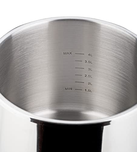GSW System Plus snelkookpan van roestvrij staal met mandje en standaard, 6 L, zilver