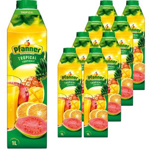 Pfanner Saft Tropical, Tetrapack, je 1 Liter, 8 Stück