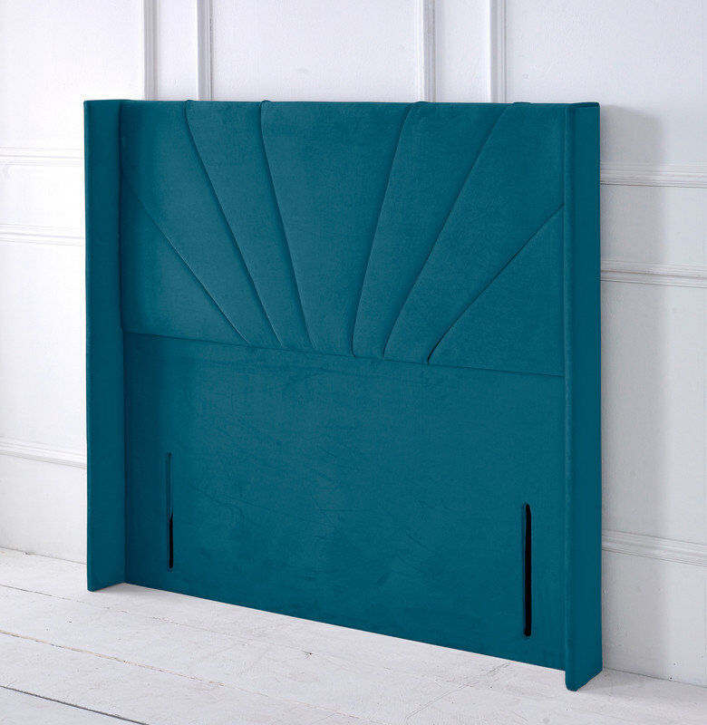Fairmont Park Upholstered Velvet Headboard Mallard Double (4'6)