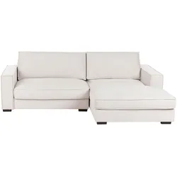 ECKSOFA Stoff Hellbeige linksseitig Renders