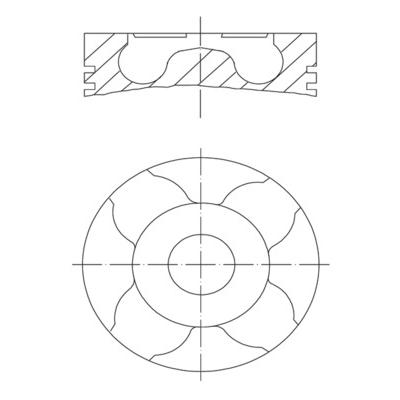 MAHLE Kolben 0100401