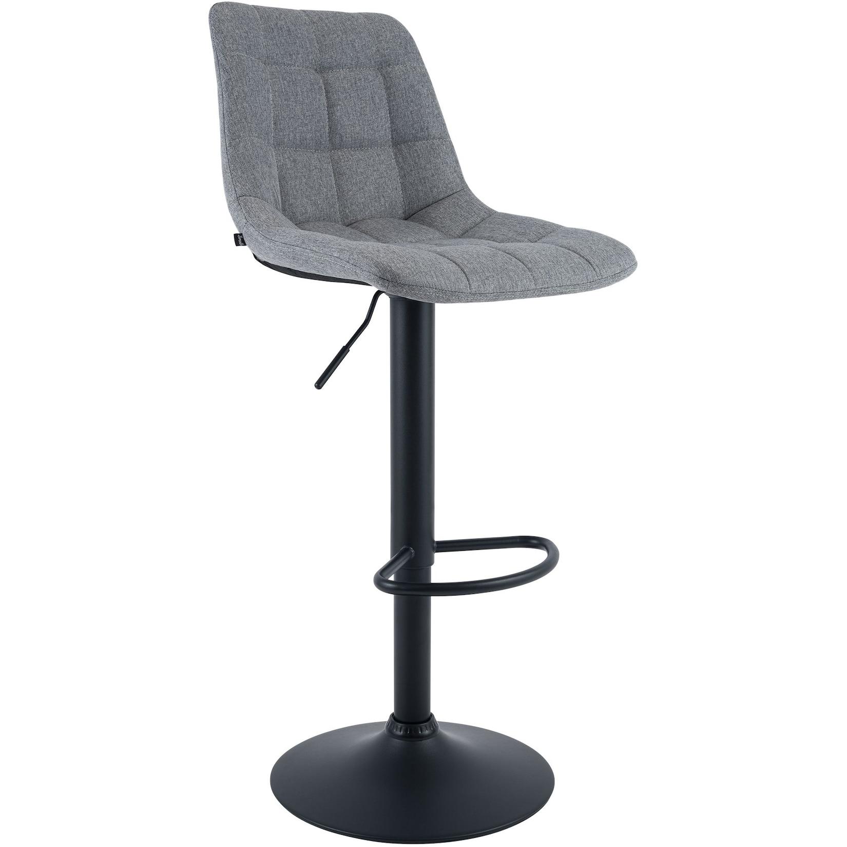 CLP Barhocker Mapun Stoff Farbe: grau, Material: Stoff