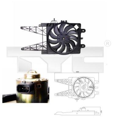 TYC Lüfter, Motorkühlung 809-0008 für Fiat