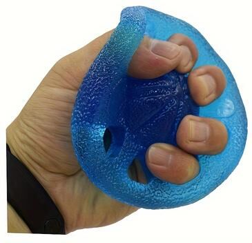 Healfit Counter Grip Ball, TPE Hand Exercise Band, Stretching Tool, Muscle Building, Rehabilitation Training, Grip Strength Improvement blue