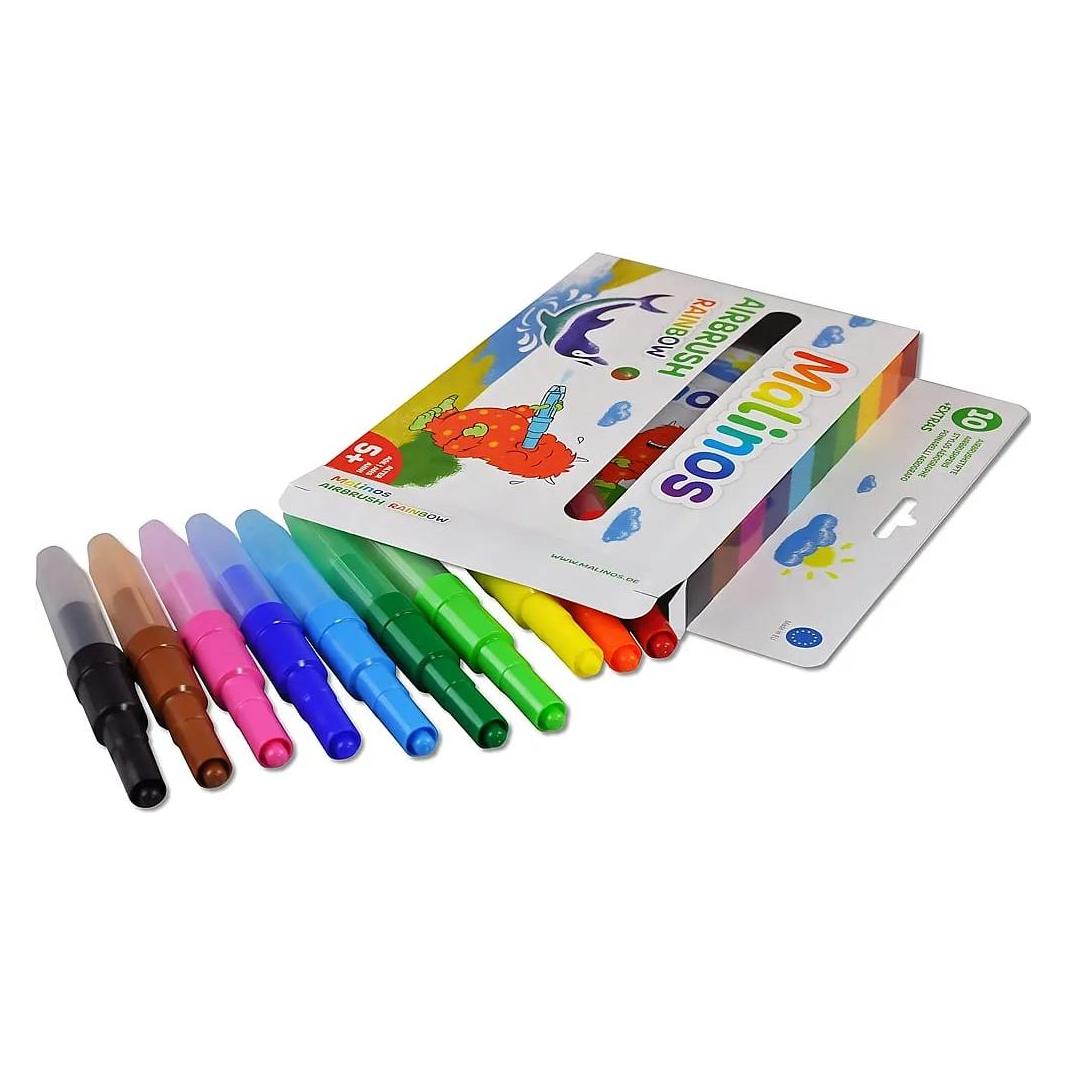 Malinos Blopens Airbrush-Stifte Rainbow (10x) (300914)