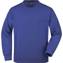 James & Nicholson Unisex Sweater mit Brusttasche Sweatshirt JN924
