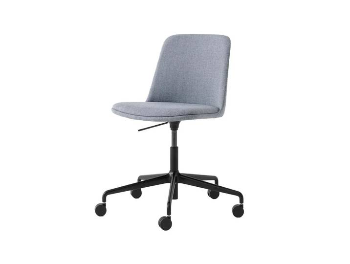 &Tradition Rely HW31 Bürostuhl Stoff re-wool 718 grey, Gestell schwarz