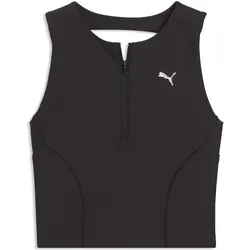 Puma, Damen, Sportshirt, W Run Lightstride Crop Top (L), Schwarz