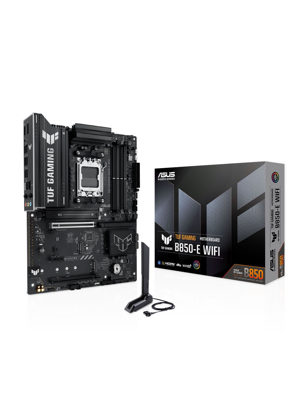 ASUS TUF GAMING B850-E WIFI Mainboard - AMD B850 - AMD AM5 - DDR5 RAM - ATX