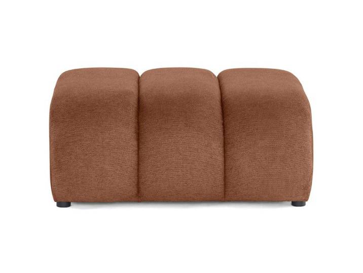 Debbie - pouf en tissu texturé - Terracotta