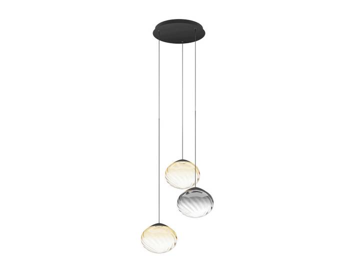 Eglo Led-Hängeleuchte, Schwarz, Senfgelb, Metall, Glas, 150 cm, Lampen & Leuchten, Innenbeleuchtung, Hängelampen, Pendelleuchte