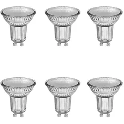 6er-PACK OSRAM LED BASE PAR16 GU10 LED Strahler 4,3W=50W 36° 4000K GLAS