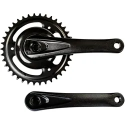 Prowheel Fahrrad Kurbel einfach Kurbelgarnitur 170 mm Fahrradkurbel 38 Zähne Vierkant E Bike