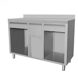 Edelstahl Arbeitstisch 1500x600x1150 für professionelle Gastronomie