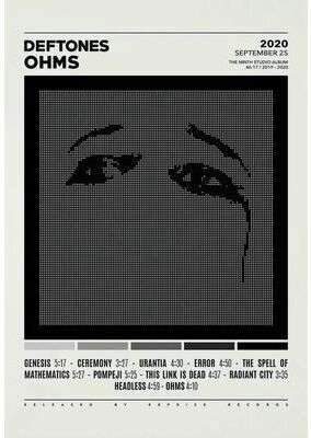 Inspired Finds Deftones Album Cover Poster Canvas Around The Fur Saturday Night Wrist Wall Art 11.81x15.75in No Frame eyes