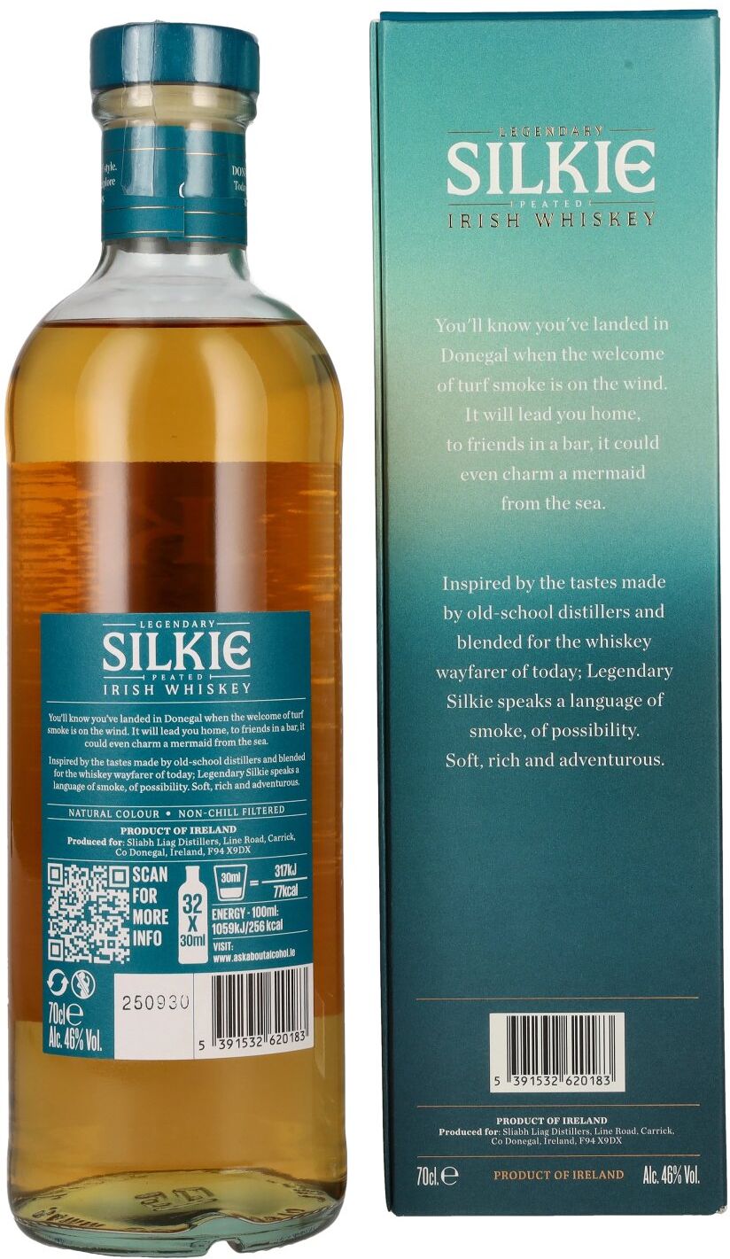 The Silkie The Legendary SILKIE Peated Irish Whiskey 46% Vol. 0,7l in Geschenkbox