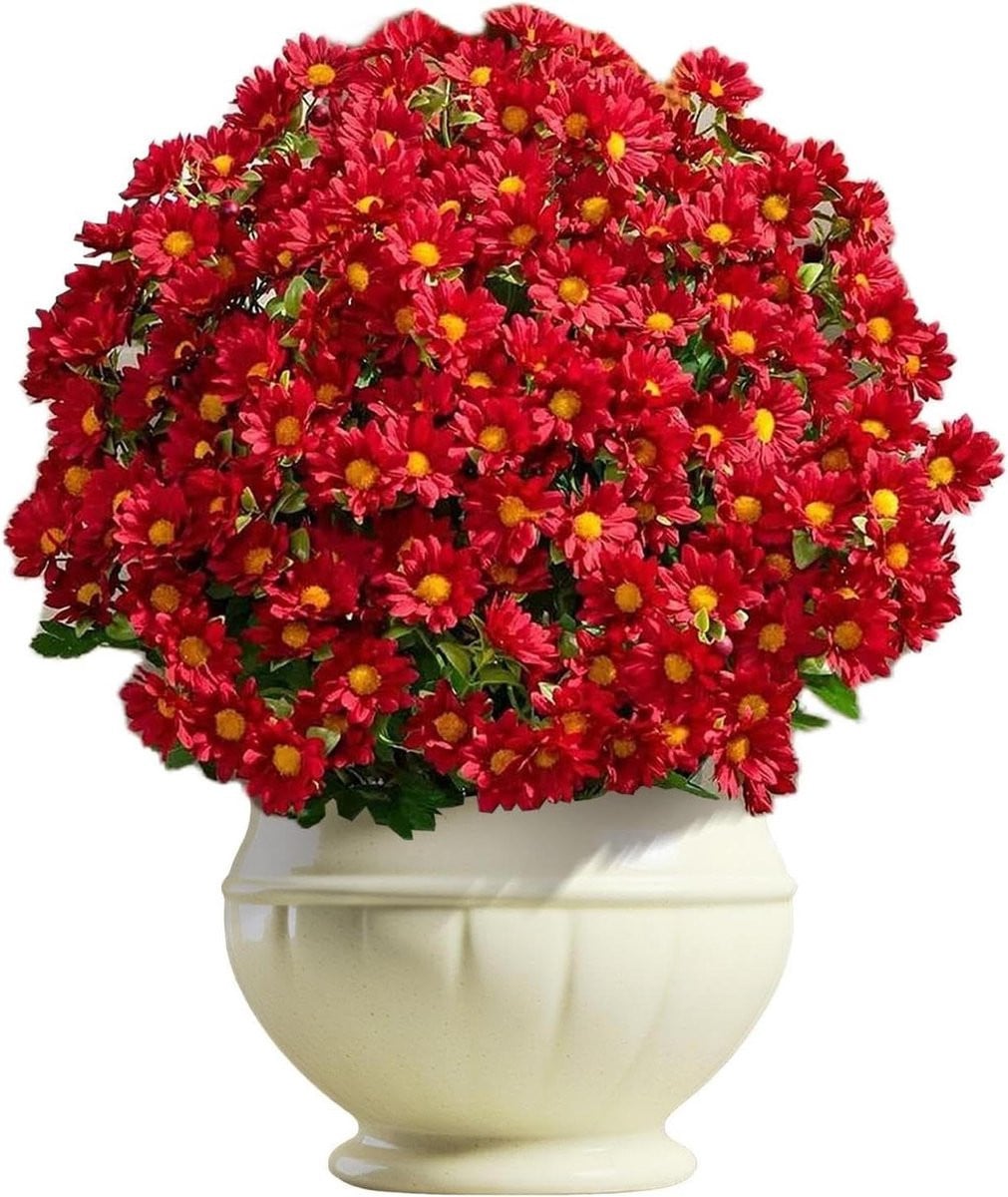 Set van 10 weerbestendige kunstbloemen voor buiten decoratie in de kleur roze