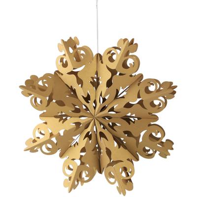 Dekostern AM DESIGN "Weihnachtsstern, Weihnachtsdeko", gold (goldfarben), Ø:40cm, Papier, Dekosterne, Papierstern, Ø 40 cm
