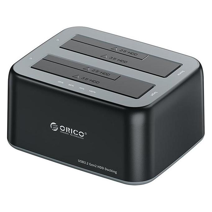Orico Speicher-Dockingstation - 2x SATA 2.5 /3.5 USB-C 10Gbps (6829C3-C-EU-BK-BP)