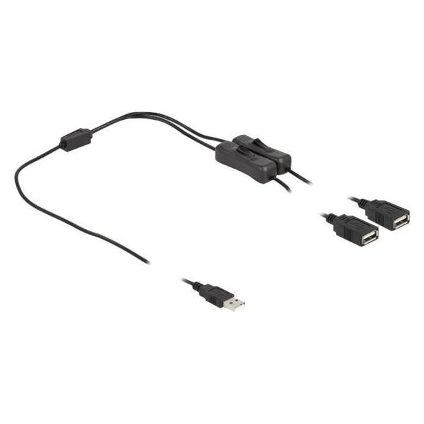 Delock 2in1 (1 m, USB 2.0, 10 W) (86803)