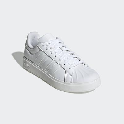 Sneaker ADIDAS SPORTSWEAR "STREETTALK", Damen, Gr. 42,5, ftwwht, ftwwht, cweiß, Synthetik, Schuhe Sneaker, inspiriert vom Design des adidas Superstar