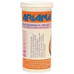 Ariana, Laborbedarf, Messstäbchen TRGS 611 Nitrat-Gehalt 0-500 mg/l 100 St.