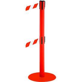 Absperrpfosten RS-Guidesystems GLA 95, rot/rot/weiss