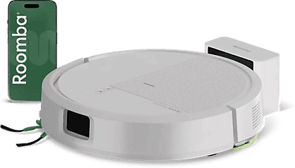 Robot friegasuelos - IRobot Roomba® 115 Combo, 15000 Pa, 250 min, 63 dB(A), Recarga y reanudación automáticas, ClearView™ LiDAR, Blanco