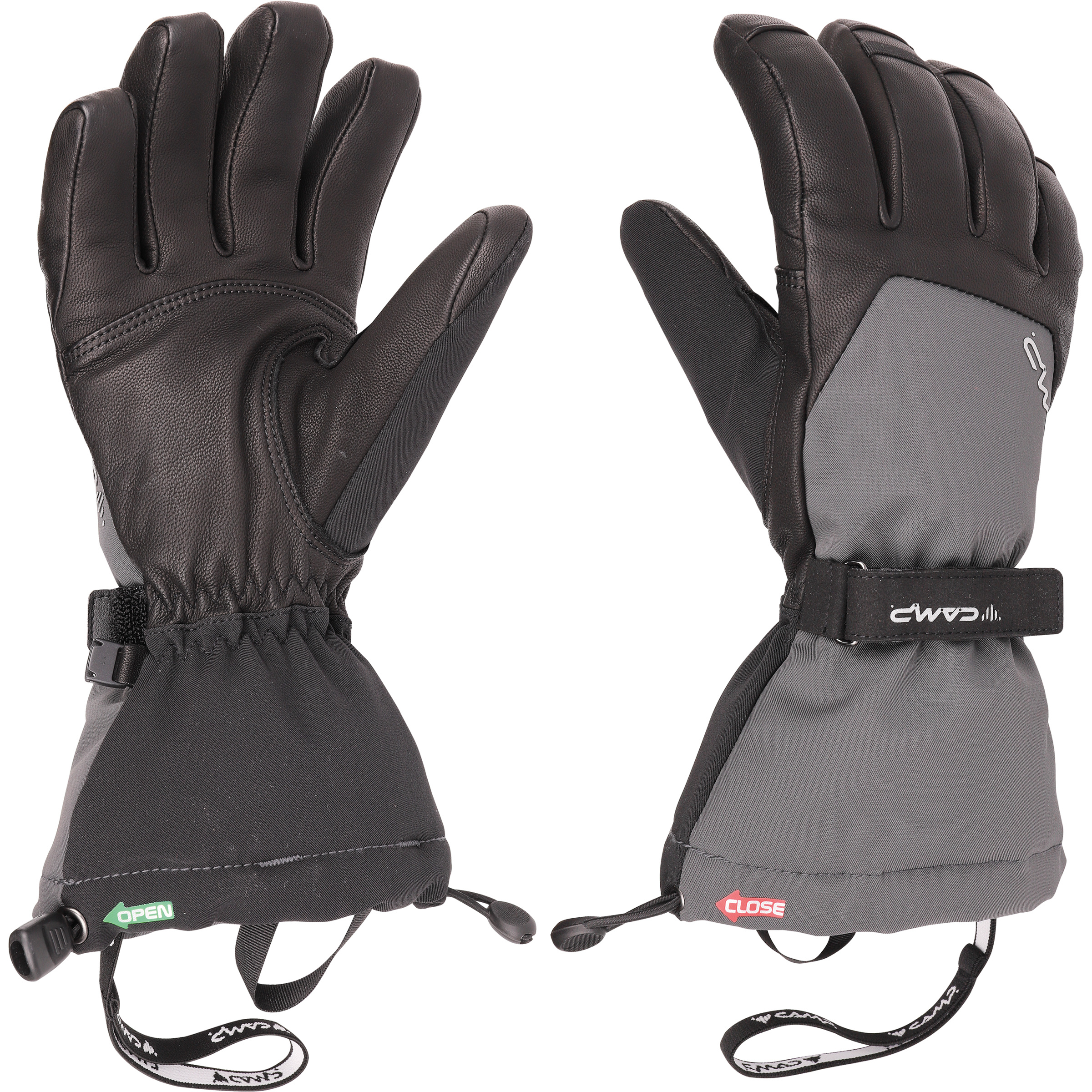 Camp Geko Alpine Skihandschuhe grau Größe XL Trekking Windabweisend Wasserabweisend