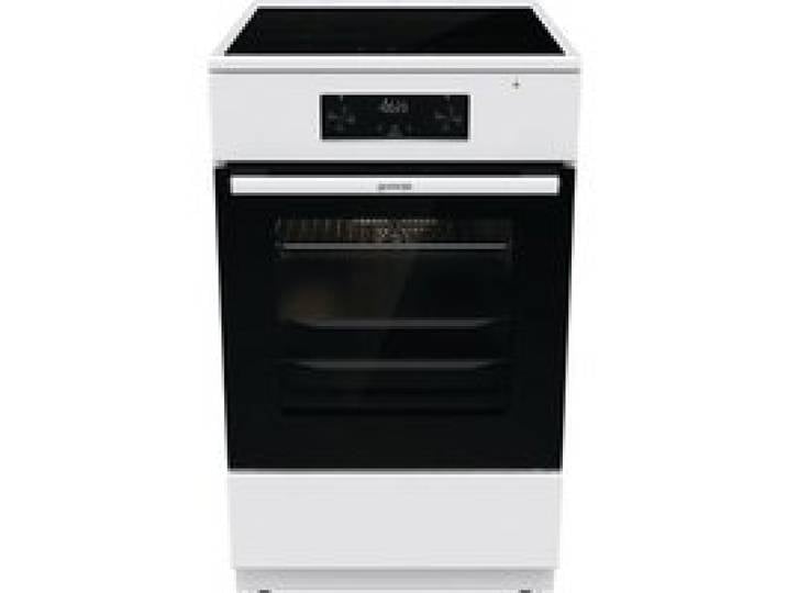 Cuisinière à induction blanche - GORENJE - Four électrique - 4 zones à induction - Zones extensibles - Gril électrique