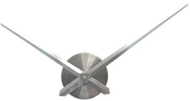 Uplift Essentials 3D Modern Large Hour Hands DIY Minimalist Wall Clock silver