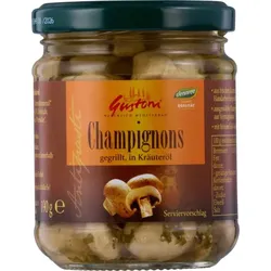 Gustoni Gegrillte Champignonköpfe in Kräuteröl bio