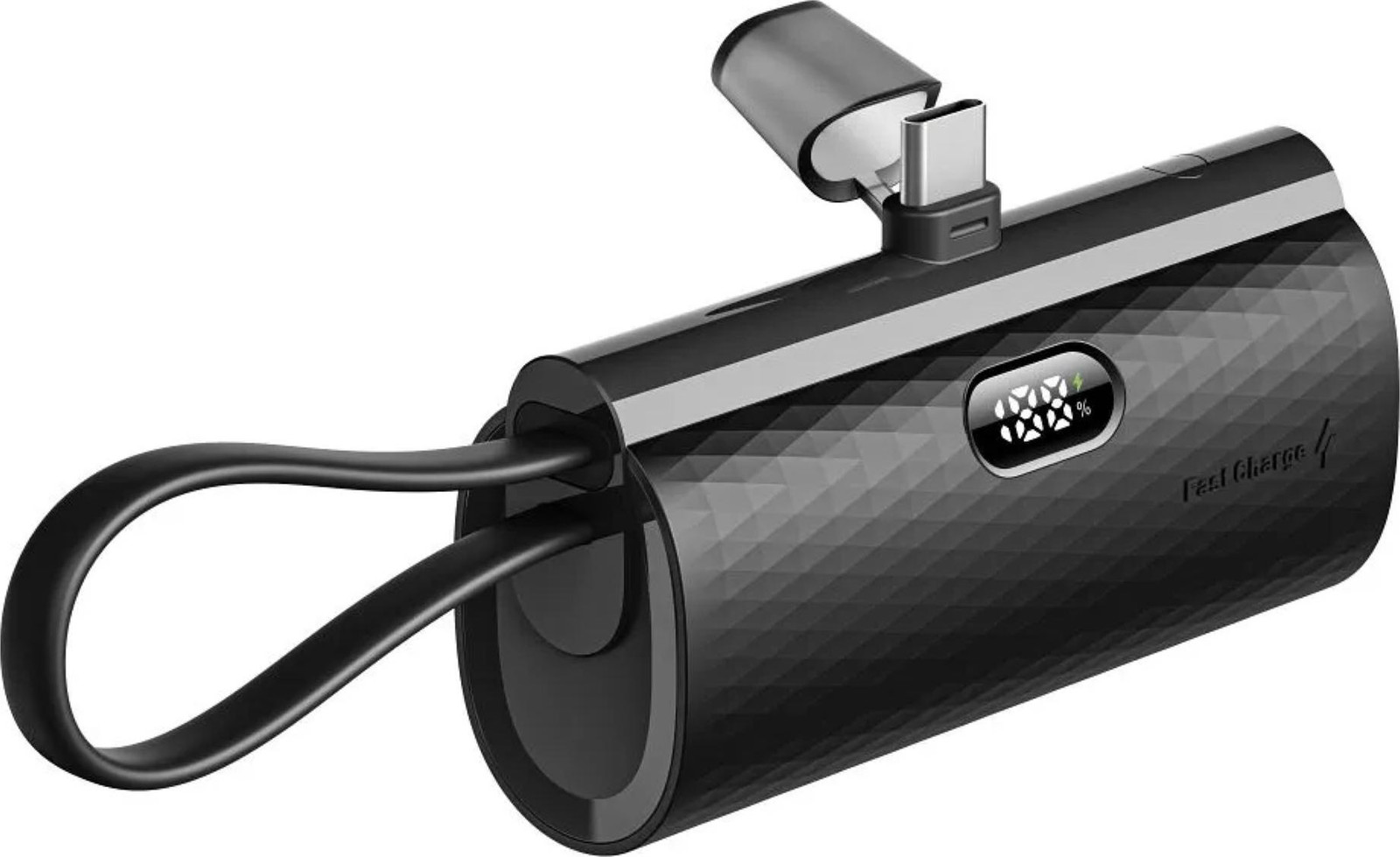 Forcell Powerbank F-Energy Power Plug F5K3, 5000mAh, Type C PD 20W, zwart
