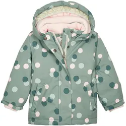 KILLTEC Winterjacke mit Kapuze Punkte, gruen | mehrfarbig, 86