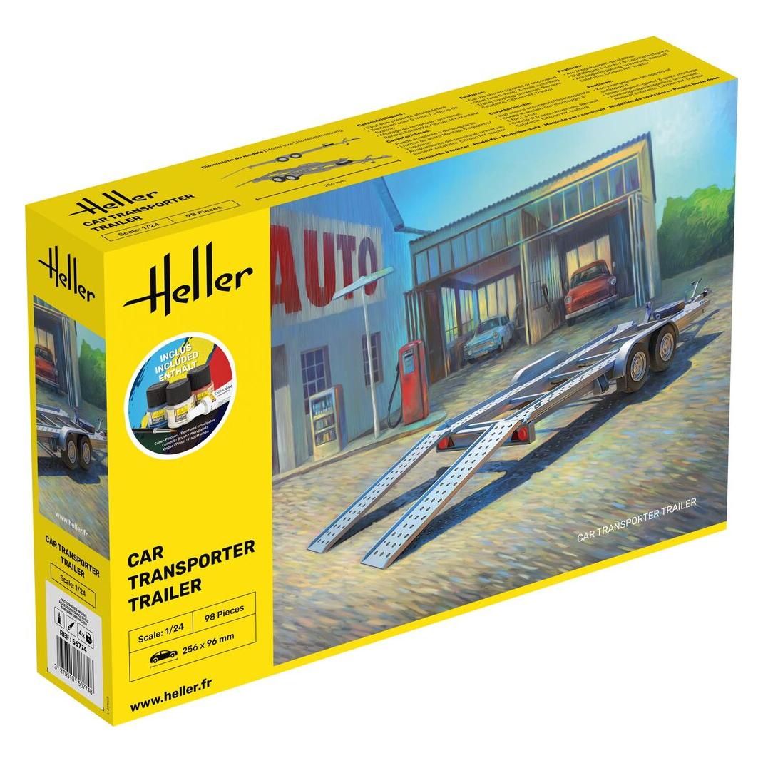 Heller STARTER KIT Car Transporter Trailer (56774)