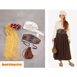 Nähanleitung "Set: Mittelalter Frau"