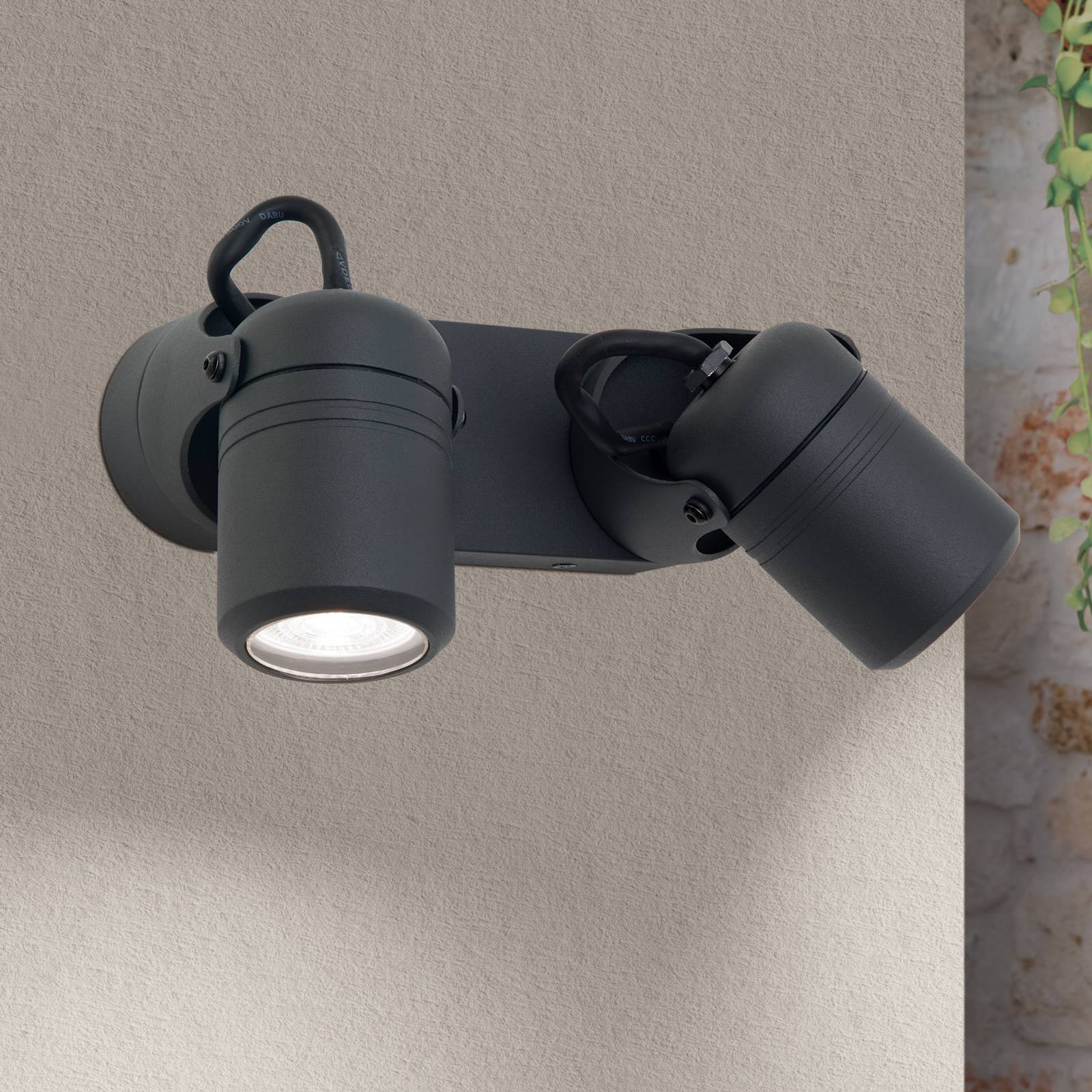 ORION Applique extérieur Vision, dimmable, noir, Aluminium, Applique Exterieur