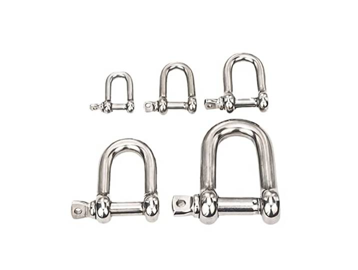 Bügelschäkel, 1Pcs D Typ Stahl Schnalle/M4 M5 M6 M8 M10 M12 M14 Hebe Haken Karabiner(D Type Shackle,M10)