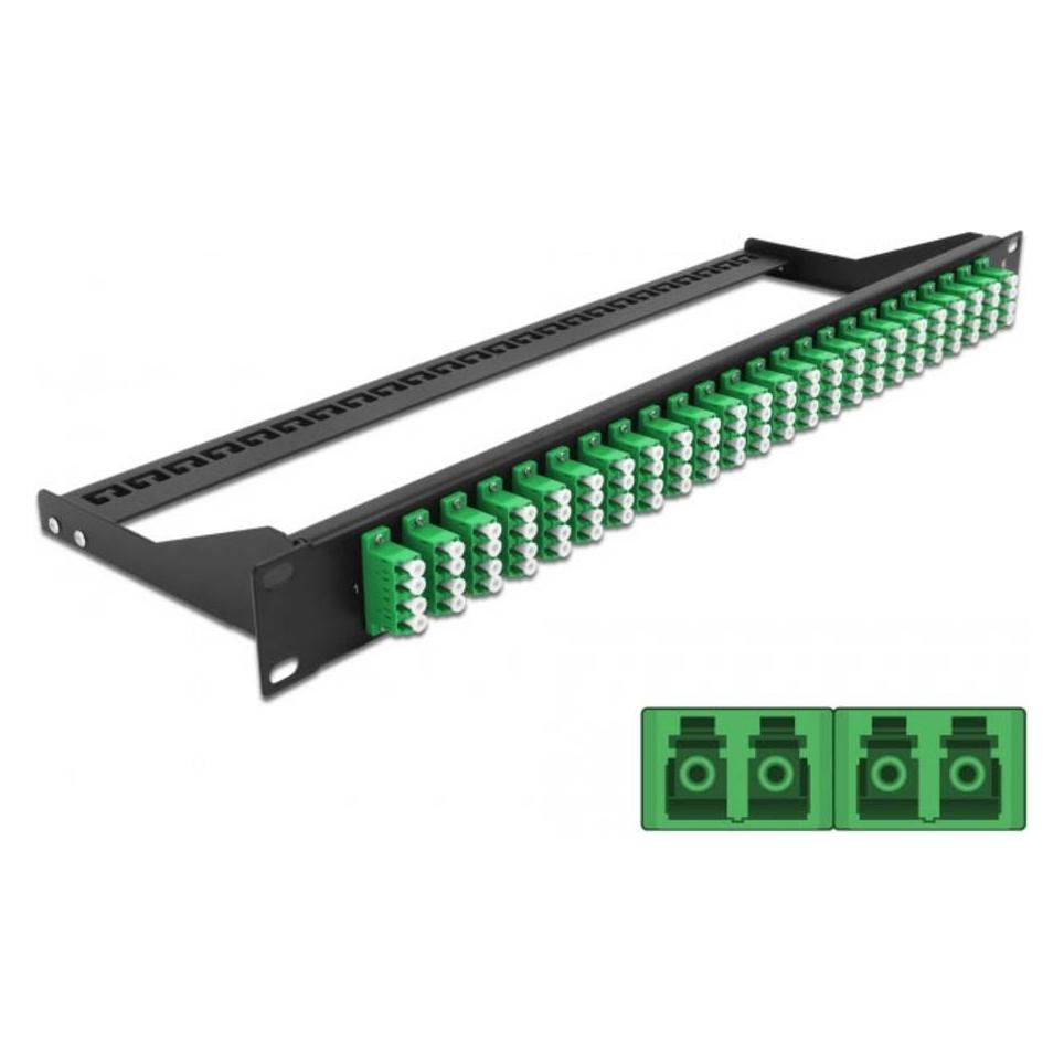 Delock 19? LWL Patchpanel 24 Port LC Quad grün (43399)