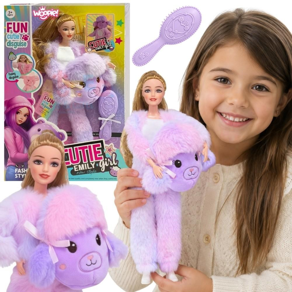 Woopie Royal Emi pop in paars schapenkostuum