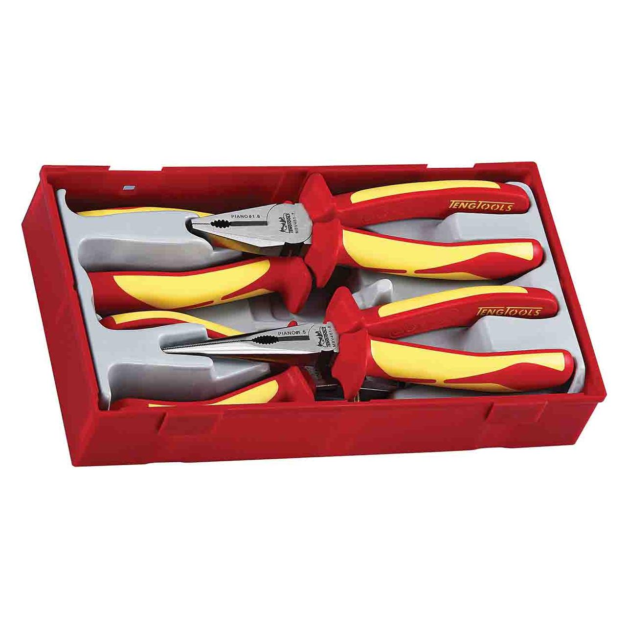 Teng Tools Zange, Zangensatz, Stahl, 250 mm, 4-teilig (250 mm) (TTV440)